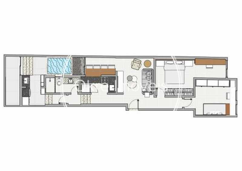 Conheça iPlanta do imóvel - Apartamento 2 quartos à venda Urca, Rio de Janeiro - R$ 1.218.000 - CBAP20163 - 15 iPlanta - 15