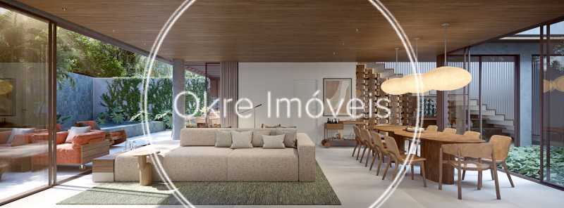 Conheça SALA VISTA EXTERNA do imóvel - Casa em Condomínio 4 quartos à venda São Conrado, Rio de Janeiro - R$ 7.678.812 - LECN40035 - 16 SALA VISTA EXTERNA - 16
