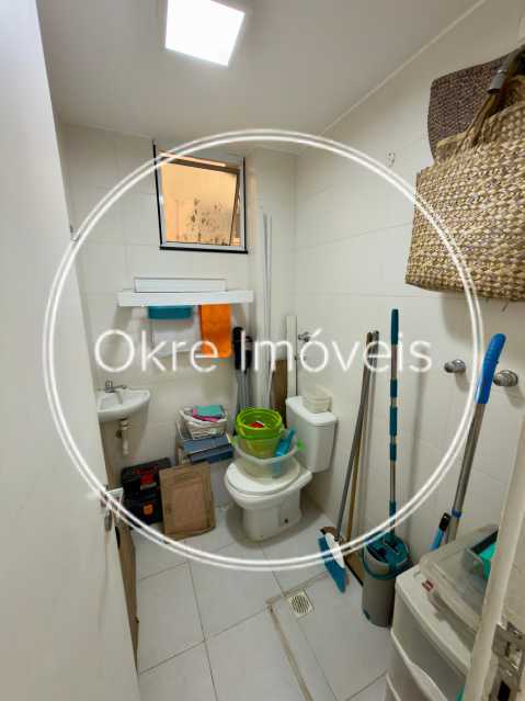 Conheça Banheiro serviço do imóvel - APARTAMENTO À VENDA EM BOTAFOGO. - LEAP32124 - 22 Banheiro serviço - 22