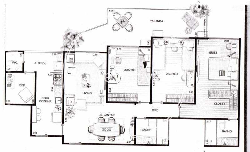 Conheça PLANTA. do imóvel - Apartamento 3 quartos à venda Botafogo, Rio de Janeiro - R$ 1.650.000 - BOAP30256 - 29 PLANTA. - 29