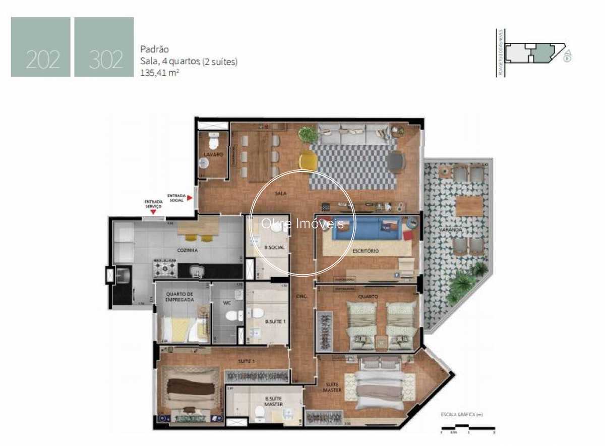 Conheça apto 202 do imóvel - Apartamento 4 quartos à venda Jardim Botânico, Rio de Janeiro - R$ 3.084.294 - 8462 - 9 apto 202 - 9