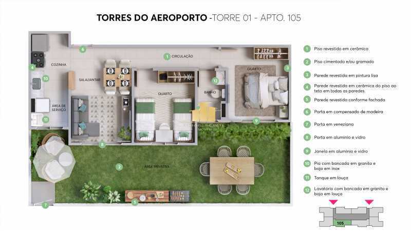 Conheça PH APTO 105 do imóvel - Lançamento MRV Apartamento Garden no Torres do Aeroporto - TFAP10028 - 28 PH APTO 105 - 28