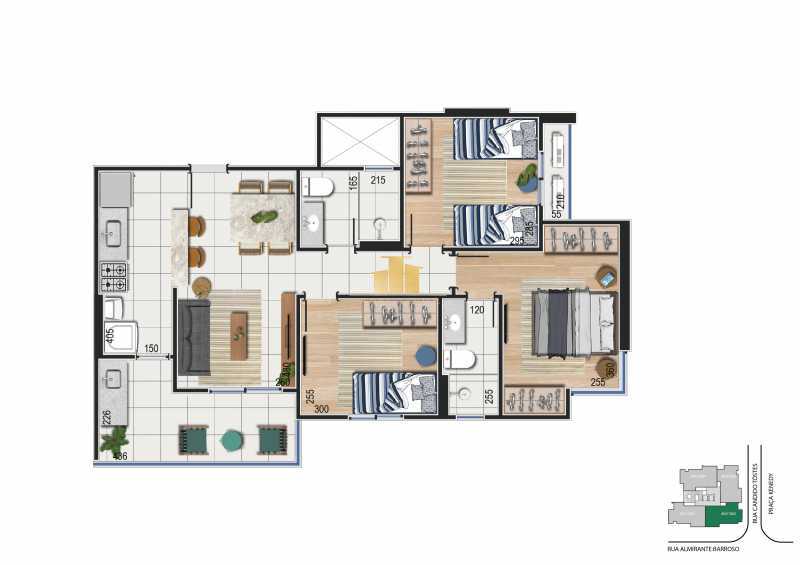 Conheça humanizadas-tipo-03 do imóvel - Apartamento à venda, 3 quartos com suite no São Mateus - TFAP30077 - 25 humanizadas-tipo-03 - 25