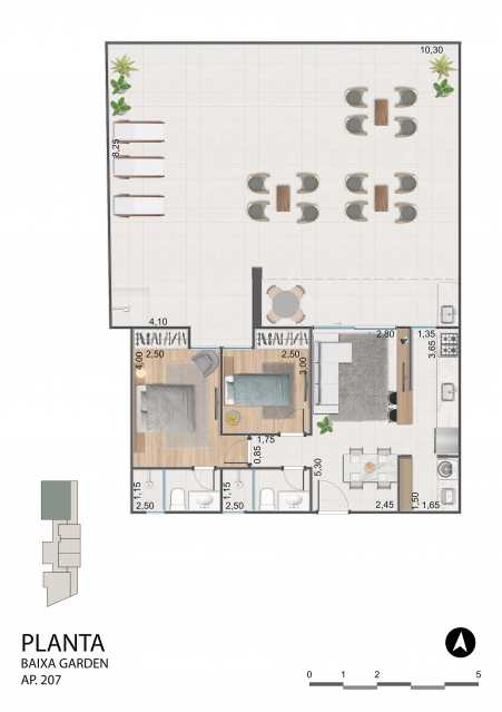 Conheça 2.-207 do imóvel - Apartamento Garden - 2 Quartos no São Pedro - TFAP20552 - 13 2.-207 - 13