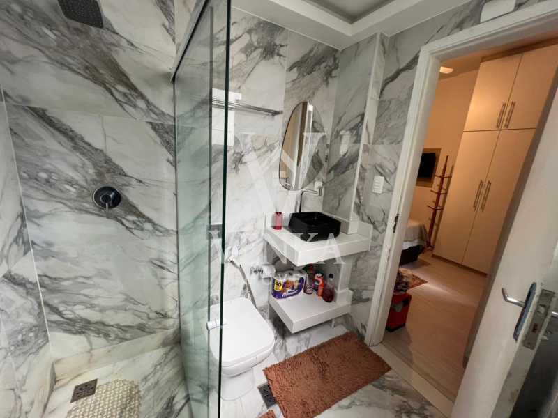 Conheça Banheiro da suíte do imóvel - Apartamento à venda Rua Figueiredo Magalhães,Rio de Janeiro,RJ Copacabana - R$ 580.000 - VKAP10033 - 14 Banheiro da suíte - 14