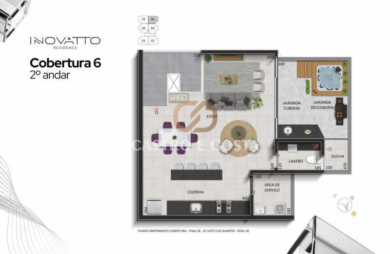 Conheça PLANTA do imóvel - Cobertura 3 quartos Lançamento INOVATTO RESIDENCE - Divinópolis,MG Ipiranga, à venda - R$ 743.000 - CCCO30001 - 13 PLANTA - 13