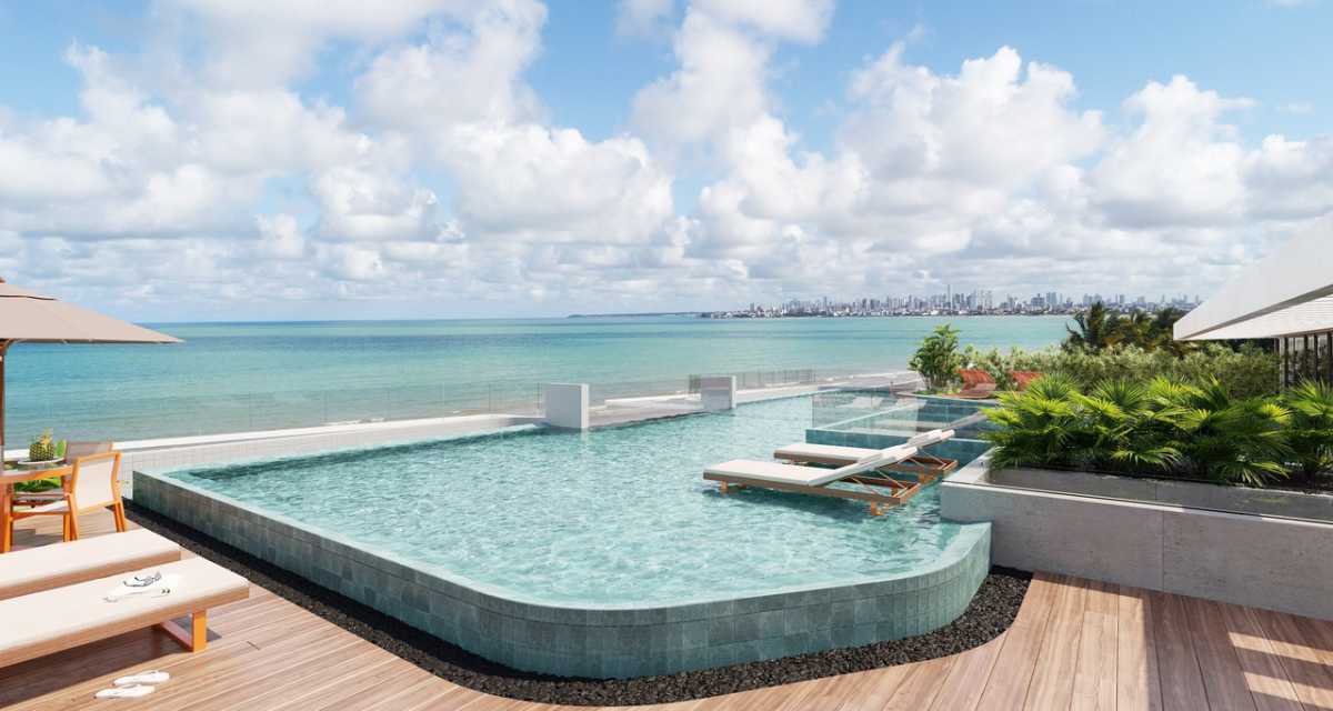 Conheça Piscina-02 do imóvel - Flat 1 quarto à venda Intermares, Cabedelo - R$ 504.000 - JPFL10026 - 20 Piscina-02 - 20