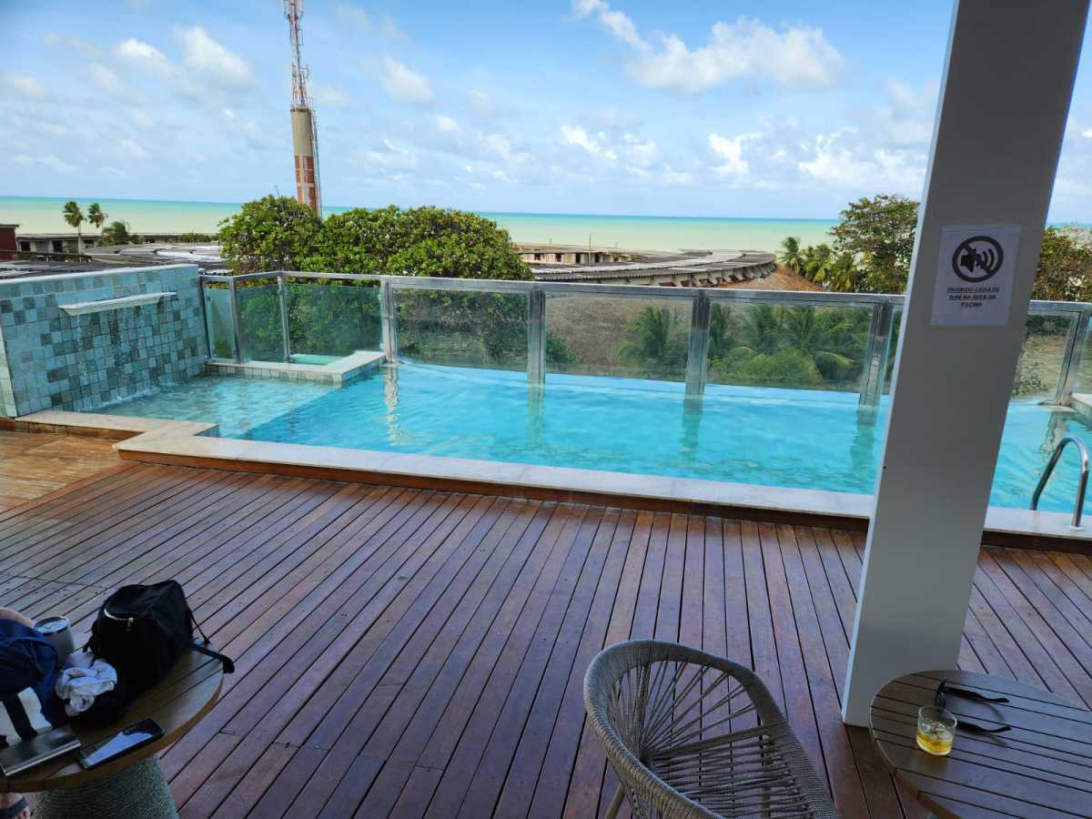 Conheça Piscina - rooftop do imóvel - Flat 1 quarto à venda Tambaú, João Pessoa - R$ 600.000 - JPFL10027 - 4 Piscina - rooftop - 4