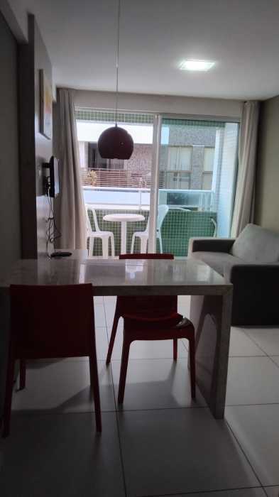 Conheça Sala de jantar/estar/varanda do imóvel - Flat 1 quarto à venda Tambaú, João Pessoa - R$ 550.000 - JPFL10028 - 8 Sala de jantar/estar/varanda - 8
