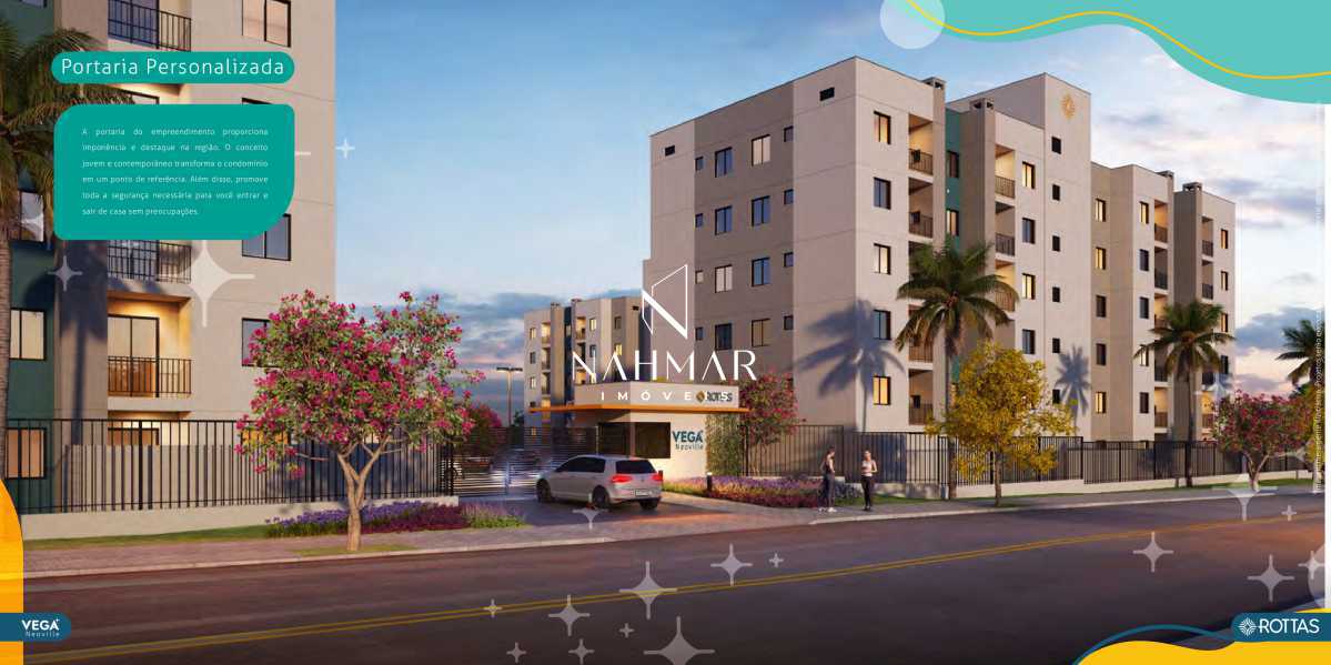 Apartamento à venda Rua Agostinho Brusamolin, Cidade Industrial, Curitiba - R$ 414.698