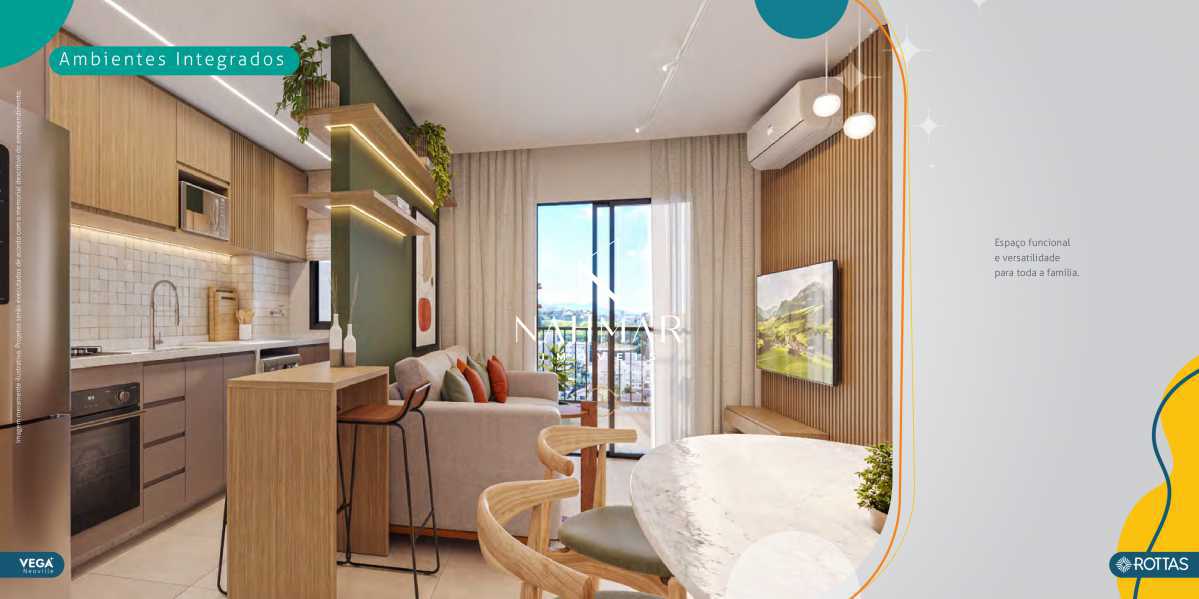 Apartamento à venda Rua Agostinho Brusamolin, Cidade Industrial, Curitiba - R$ 414.698