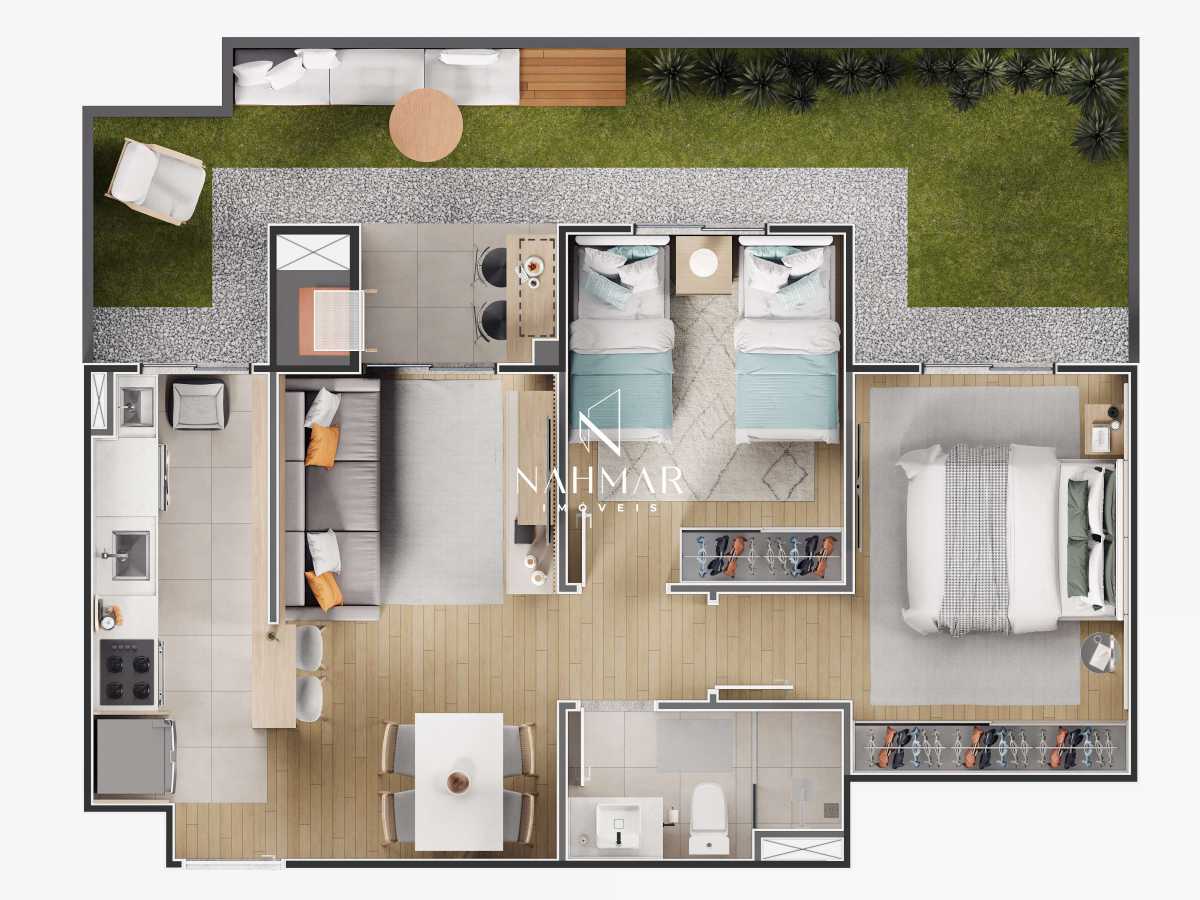 Apartamento 2 quartos à venda  Jaraguá Esquerdo, Jaraguá do Sul - R$ 364.940