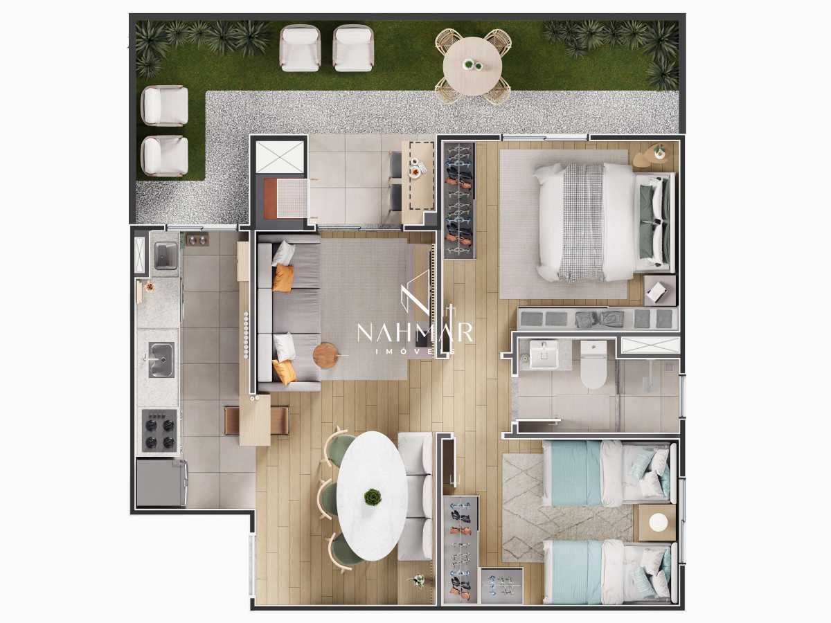 Apartamento 2 quartos à venda  Jaraguá Esquerdo, Jaraguá do Sul - R$ 364.940