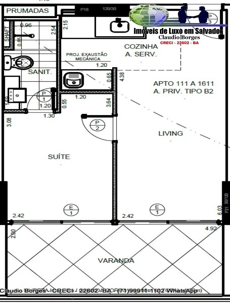 Conheça FOTO_6 do imóvel - Apartamento 1 quarto à venda Rio Vermelho, Salvador - R$ 495.000 - AP110010 - 6 FOTO_6 - 6