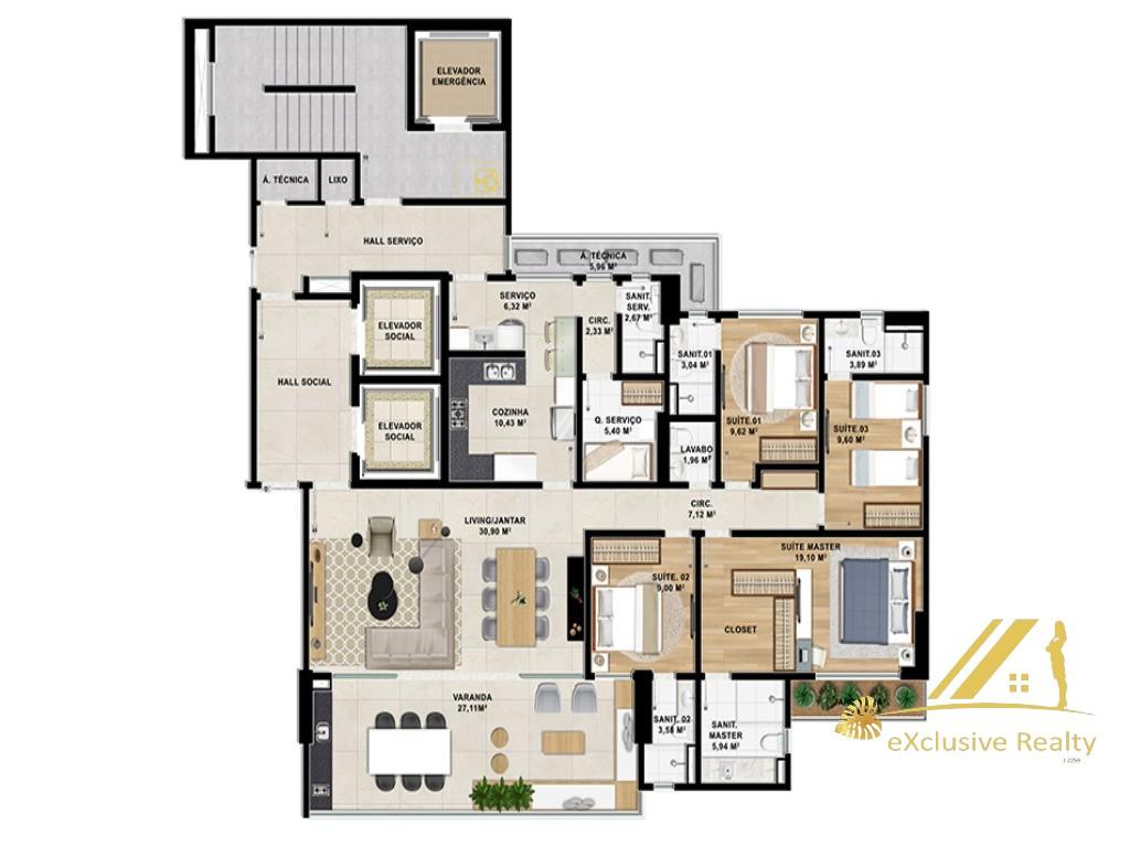 Conheça FOTO_5 do imóvel - Apartamento 3 quartos à venda Barbalho, Salvador - R$ 1.610.000 - AP37093 - 5 FOTO_5 - 5