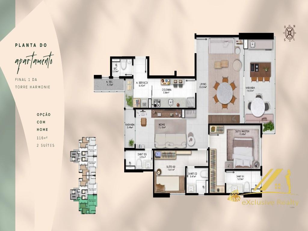 Conheça FOTO_33 do imóvel - Apartamento 3 quartos à venda Caminho das Árvores, Salvador - R$ 1.750.000 - AP37098 - 33 FOTO_33 - 33