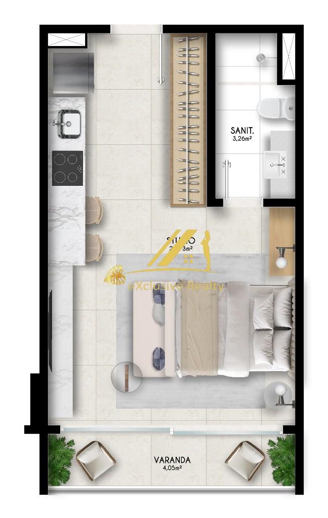 Conheça FOTO_4 do imóvel - Apartamento 1 quarto à venda São Francisco, Ilhéus - R$ 480.000 - AP37516 - 4 FOTO_4 - 4