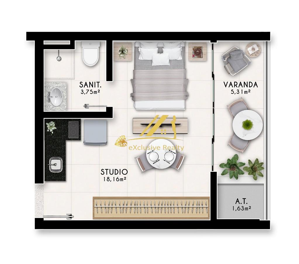 Conheça FOTO_14 do imóvel - Studio 1 quarto à venda Itapuã, Salvador - R$ 445.000 - ST00035 - 14 FOTO_14 - 14
