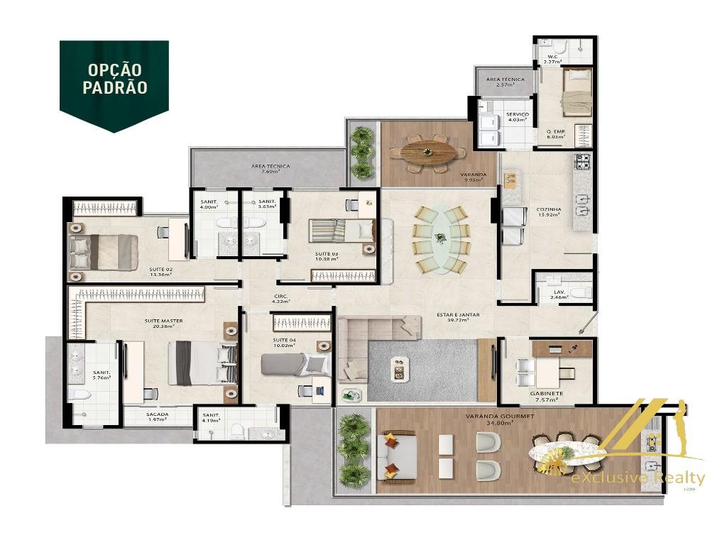 Conheça FOTO_9 do imóvel - Apartamento 3 quartos à venda Caminho das Árvores, Salvador - R$ 3.200.000 - AP37102 - 9 FOTO_9 - 9