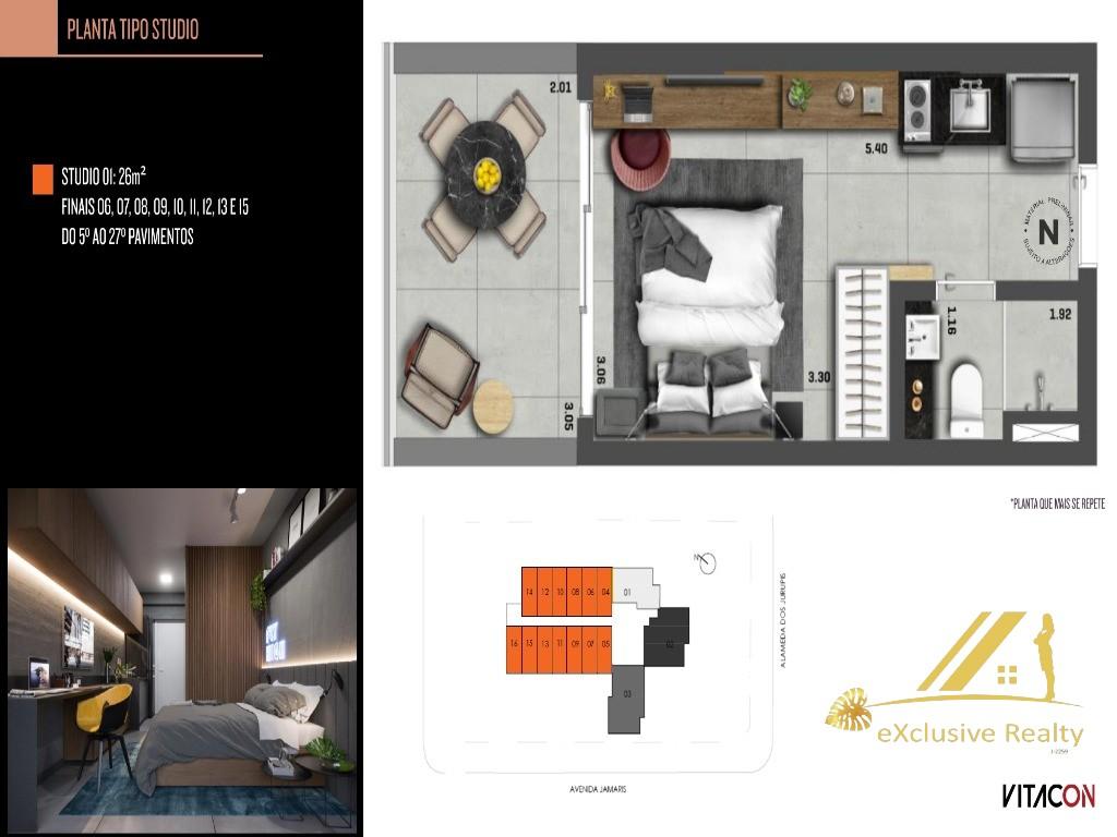 Conheça FOTO_32 do imóvel - Apartamento 1 quarto à venda Indianópolis, São Paulo - R$ 910.000 - AP37111 - 32 FOTO_32 - 32