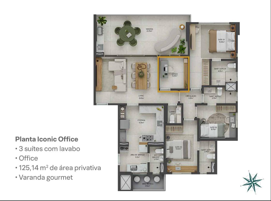 Conheça FOTO_23 do imóvel - Casa 3 quartos à venda Caminho das Árvores, Salvador - R$ 1.680.000 - EAP8664498 - 23 FOTO_23 - 23