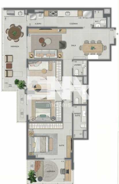 Conheça 1000081697 do imóvel - Apartamento com Área Privativa 3 quartos à venda Botafogo, Rio de Janeiro - R$ 2.500.000 - NBAA30013 - 20 1000081697 - 20