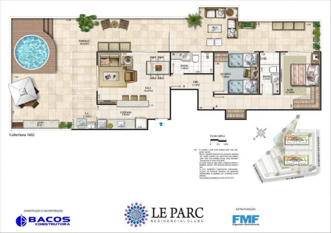 Conheça Cob 1602 do imóvel - Apartamento à venda Maricá,RJ FLAMENGO,Flamengo - R$ 9.999.999 - CEAP00003 - 8 Cob 1602 - 8